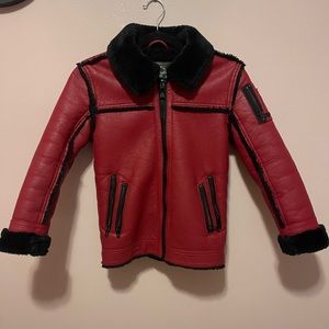 Jordan Craig Kids Legacy Edition Red with black furry liner Jacket Unisex